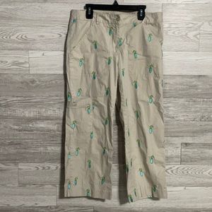 2 for $30 ~ Lilly Pulitzer Embroidered Golfing Bag Capris